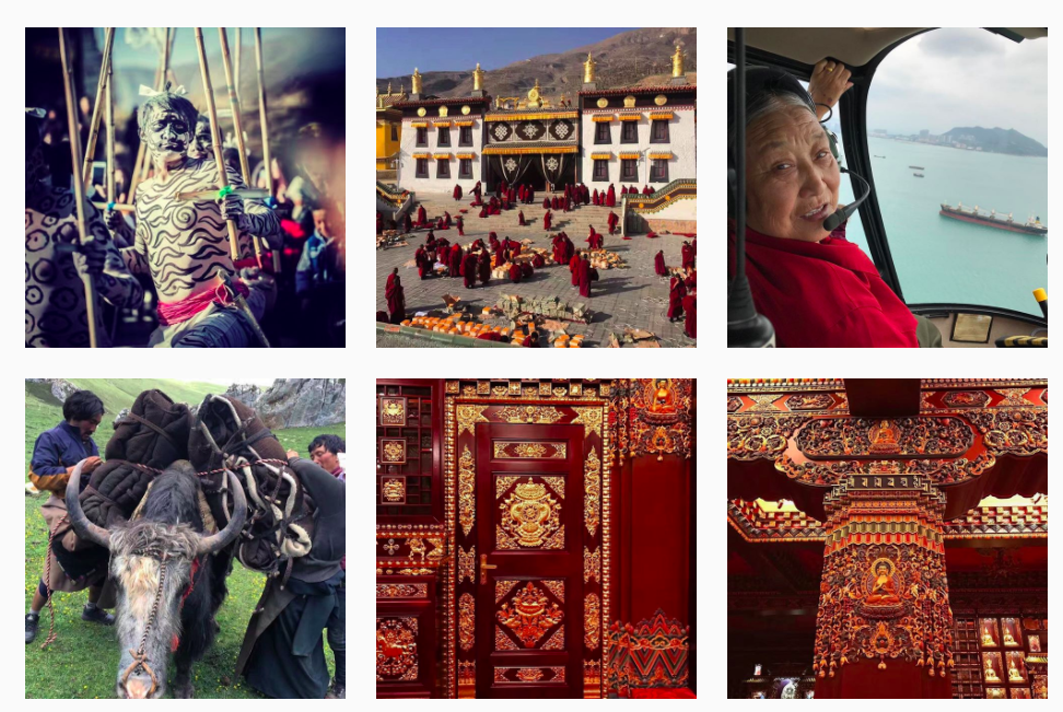 The story of a Buddhist monk, on Instagram. 